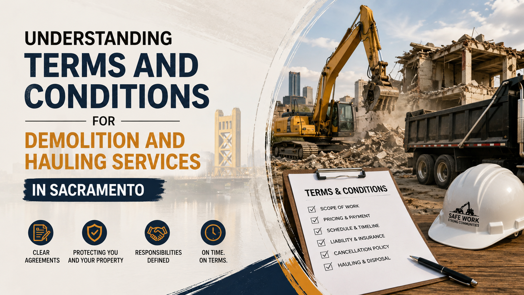 Understanding Terms and Conditions for Demolition and Hauling Services in Sacramento